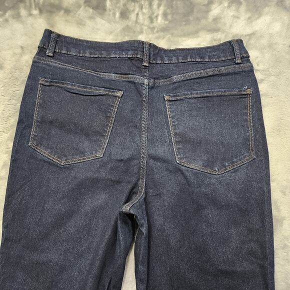 No Boundaries Jeans Womens 15 Juniors Blue Dark Wash High Rise Skinny Stretch - Picture 3 of 12